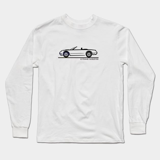 2002-2005 Ford Thunderbird Silhouette Long Sleeve T-Shirt by PauHanaDesign